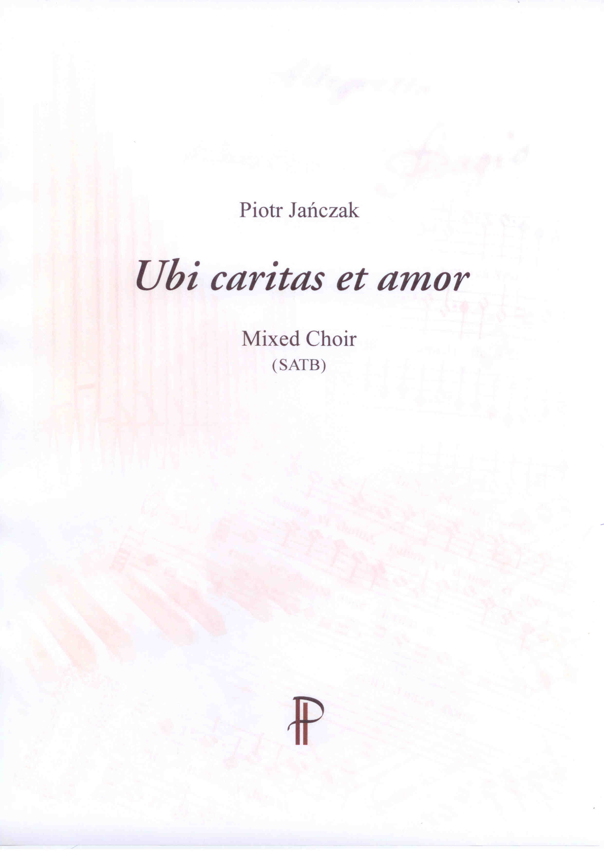 Ubi caritas et amor - Show sample score