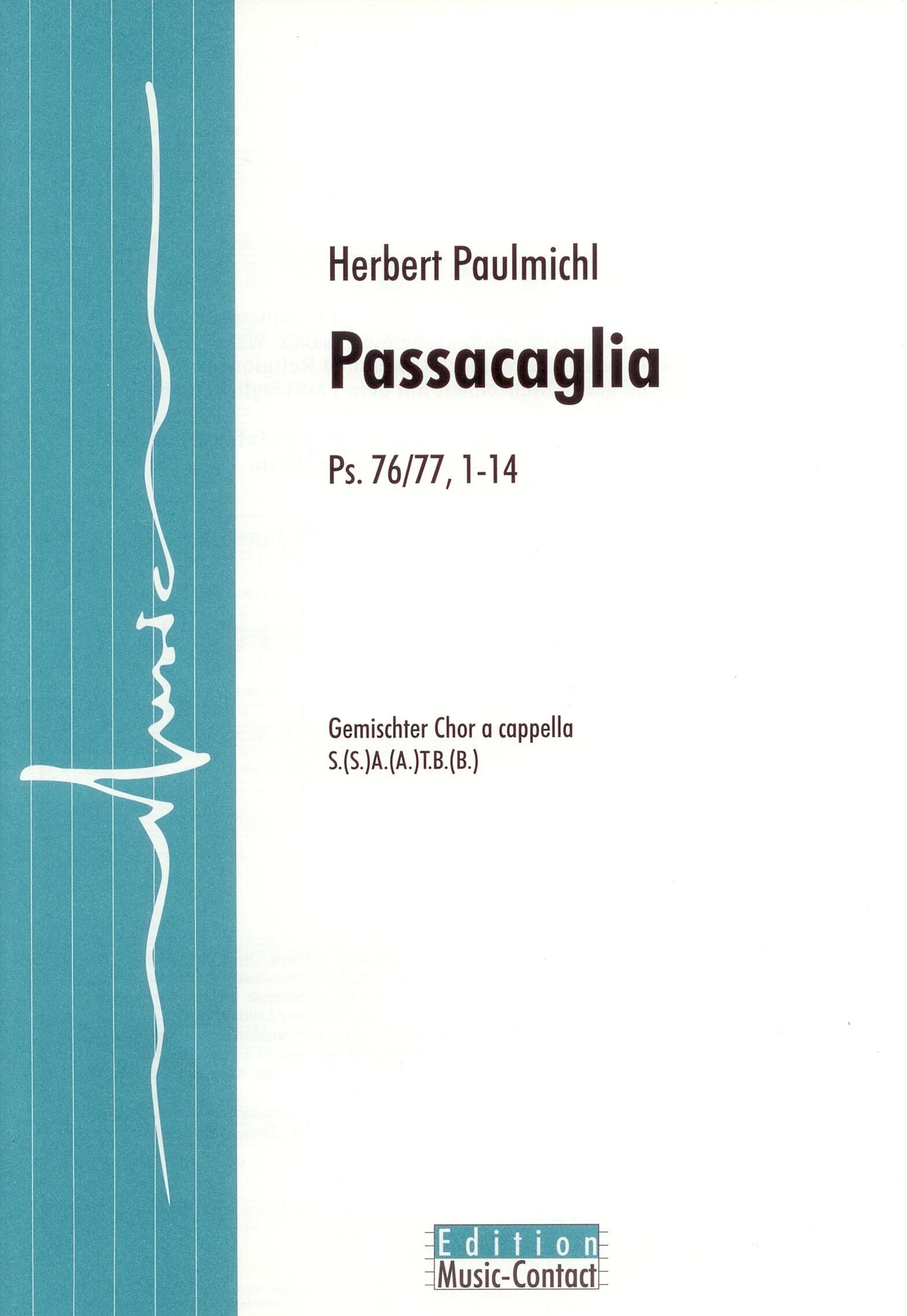Passacaglia - Show sample score