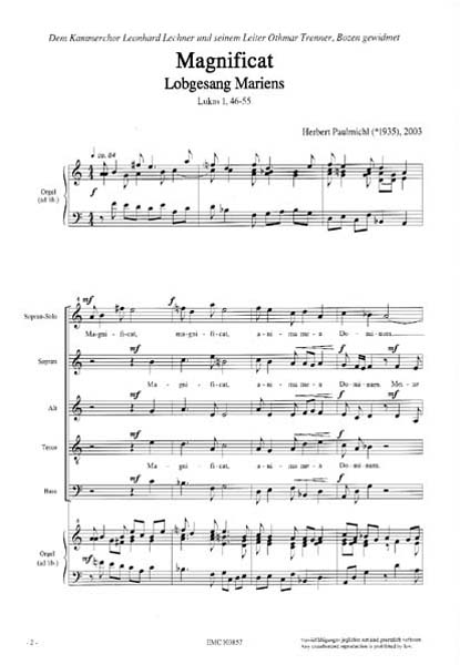 Magnificat. Lobgesang Mariens