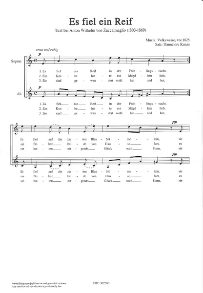 Es fiel ein Reif in der Frühlingsnacht